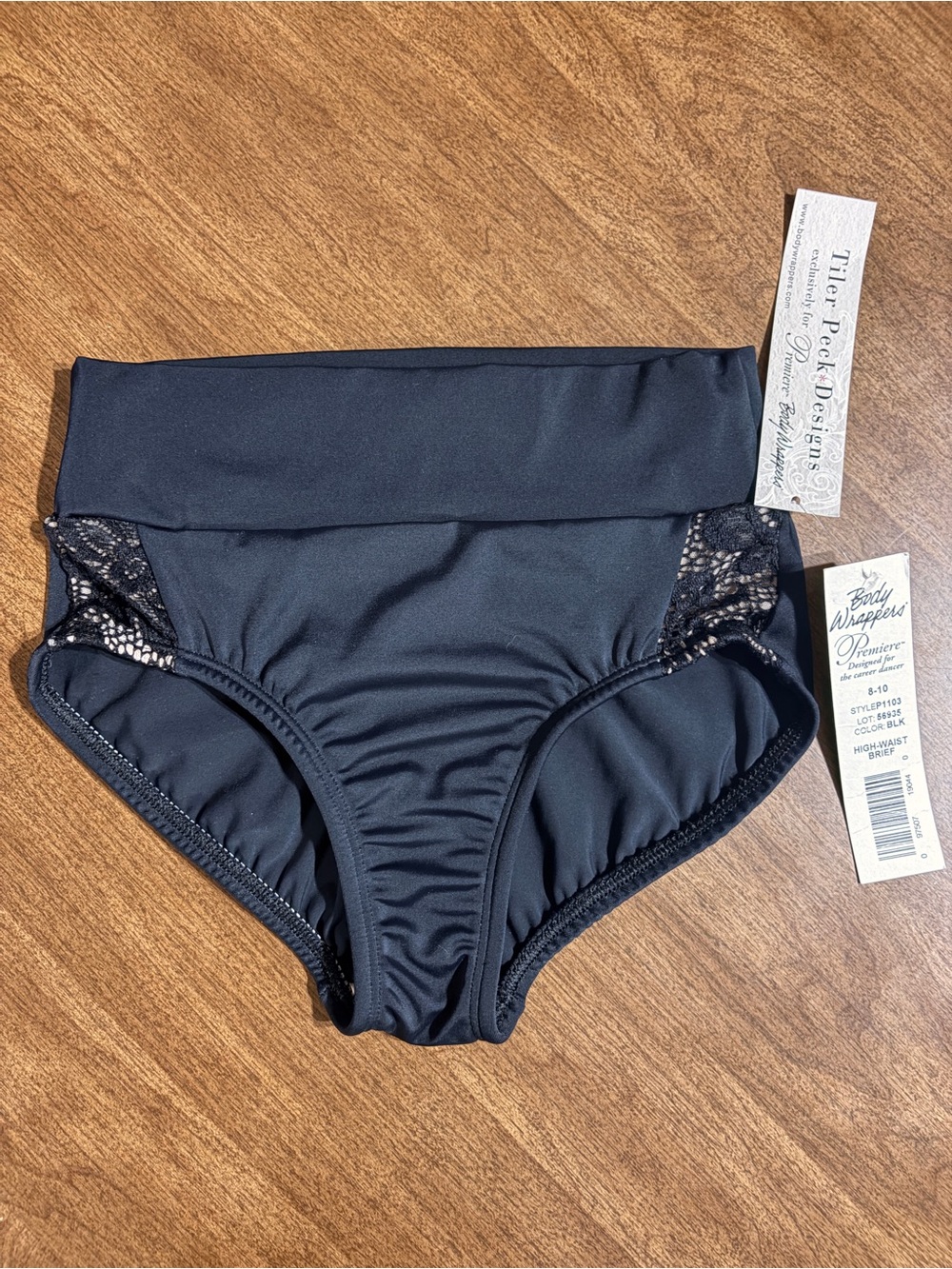 High Waist Bloomers Black Lace Women XS S M Body Wrappers Premiere Collection